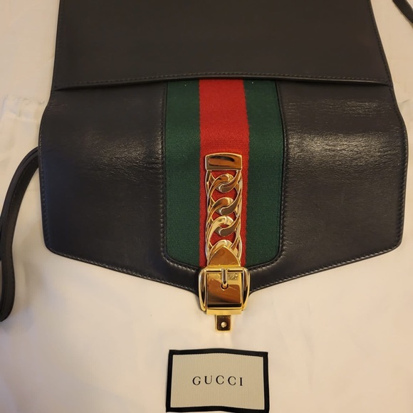 Gucci Sylvie web leather - Picture 4 of 10